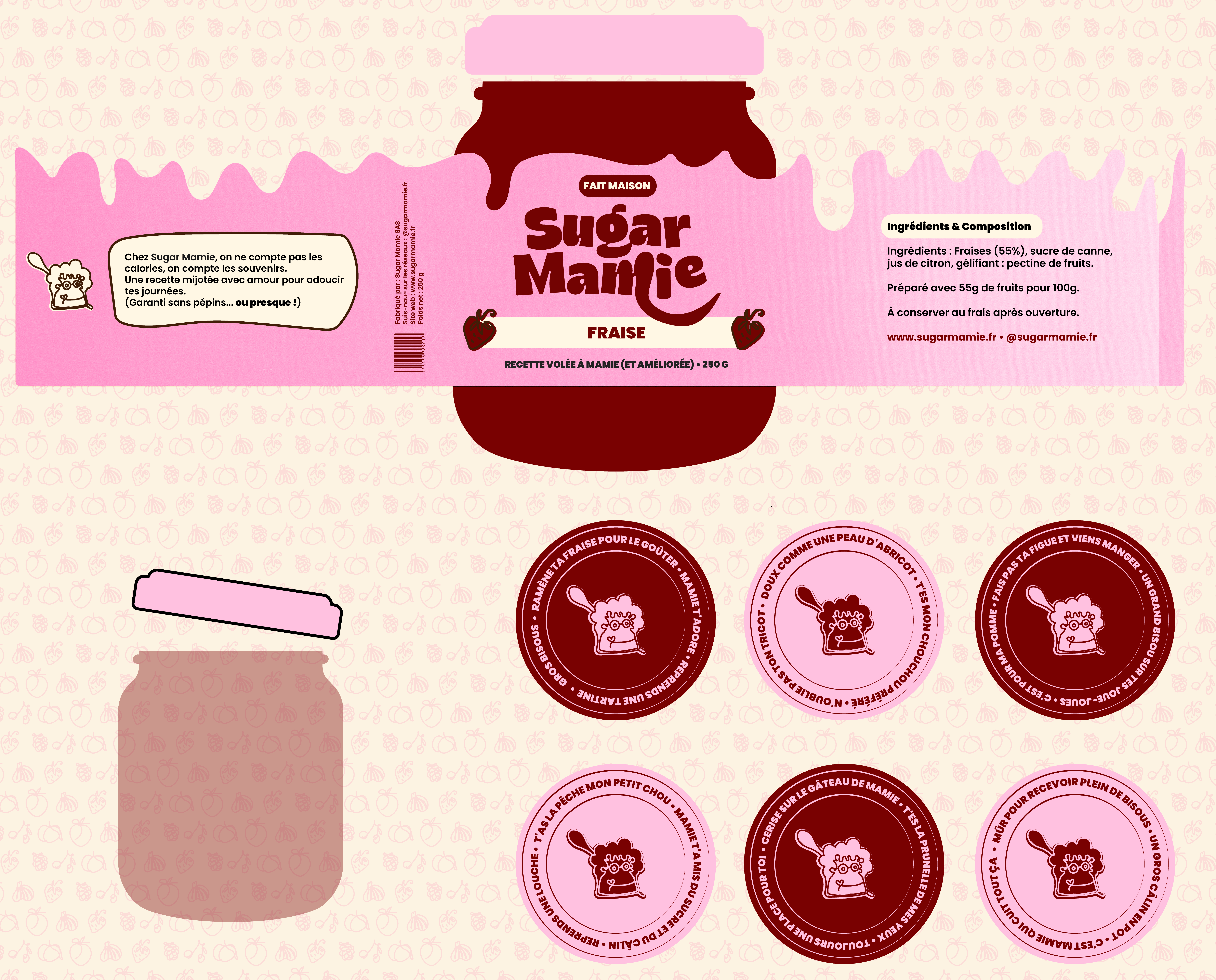 Système d'étiquetage die-cut Sugar Mamie