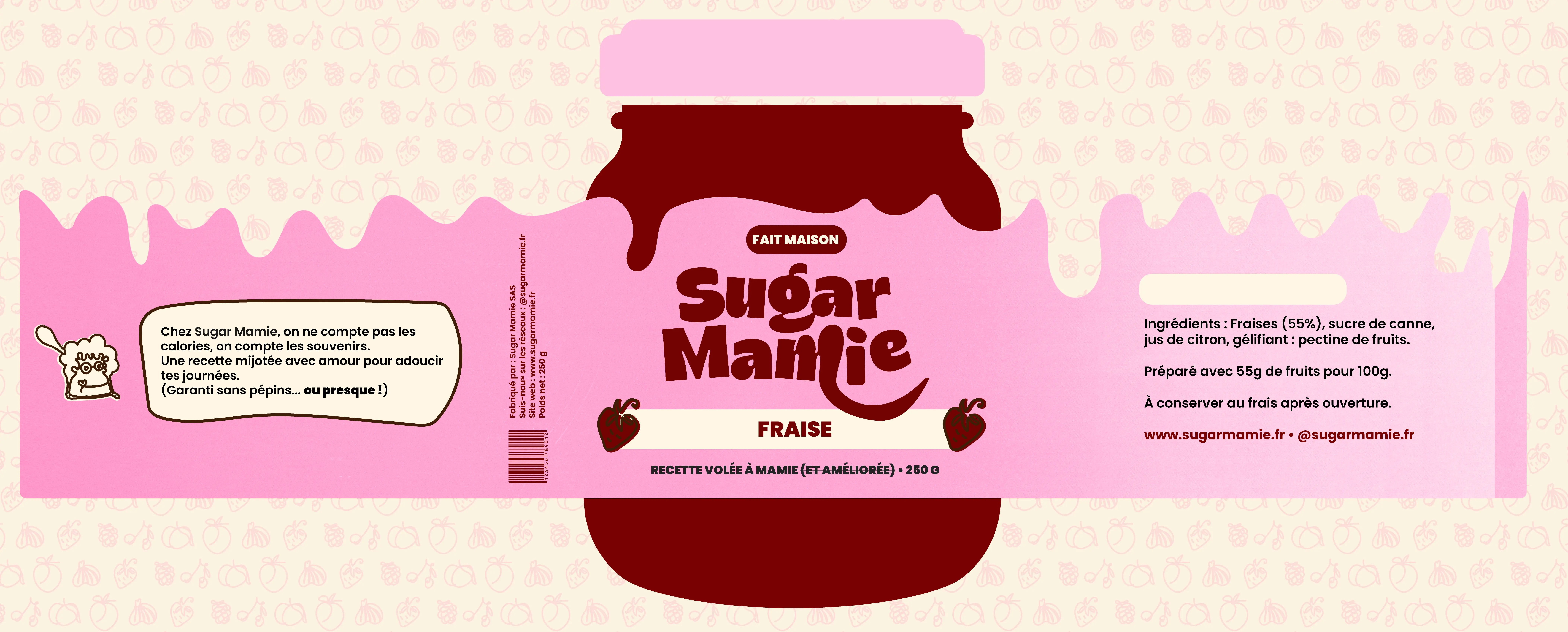 Système d'étiquetage die-cut Sugar Mamie